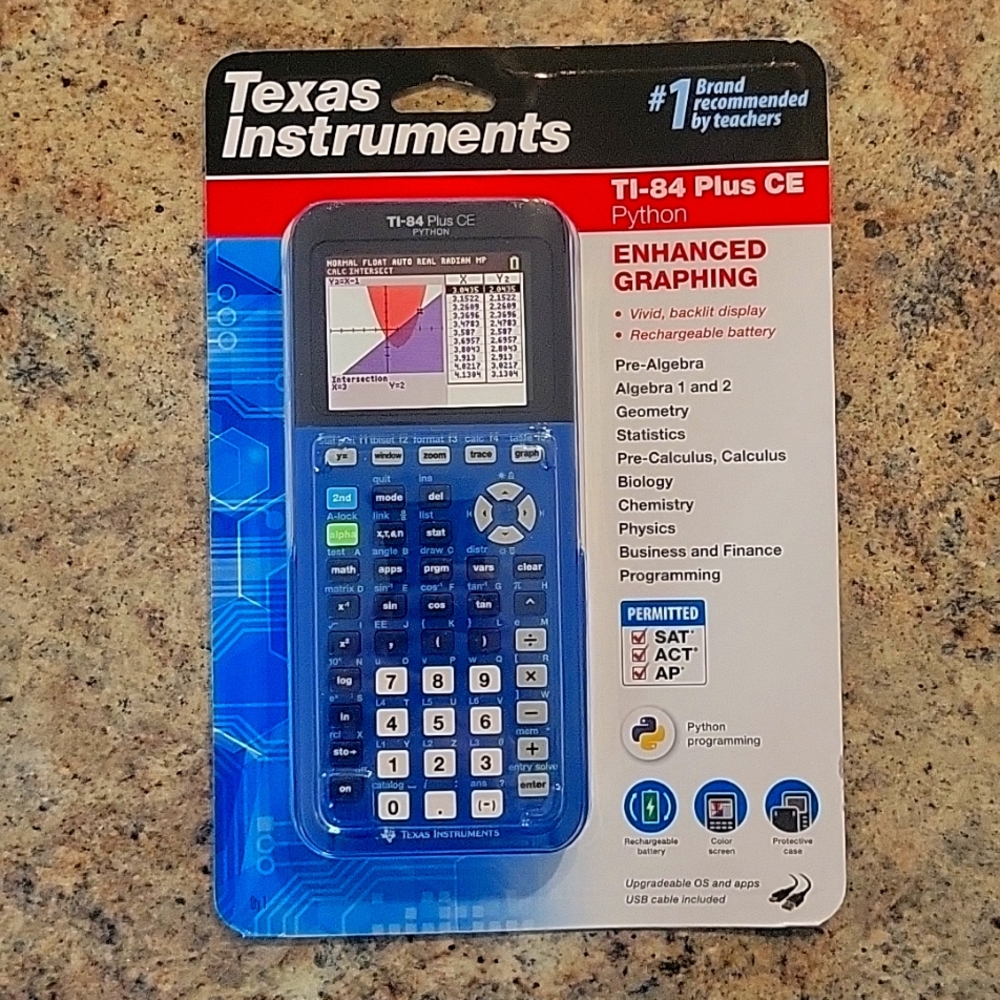 Brand new TI-84  Plus CE Python Graphing Calculator